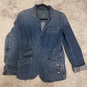 Vintage Ralph Lauren Denim Blazer Jacket